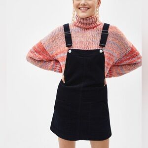 Bershka Black Denim Overalls